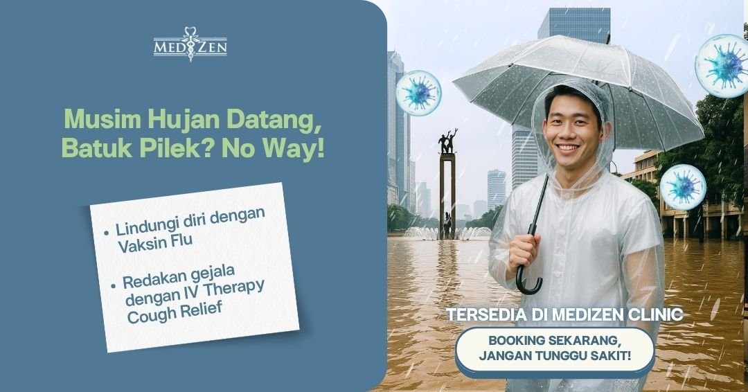 Tips Terhindar dari Batuk Pilek Saat Hujan dan Banjir