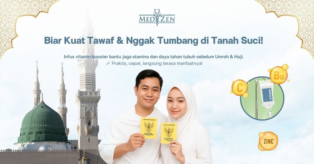 Infus Vitamin Booster Sebelum Ibadah Umroh dan Haji: Cara Jitu Biar Tetap Fit di Tanah Suci