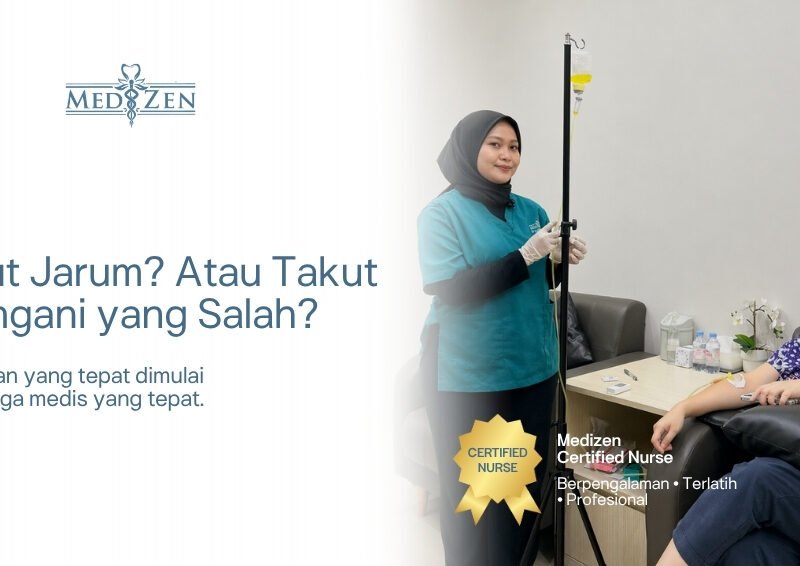 Perawat berpengalaman di Medizen Clinic memberikan layanan kesehatan premium
