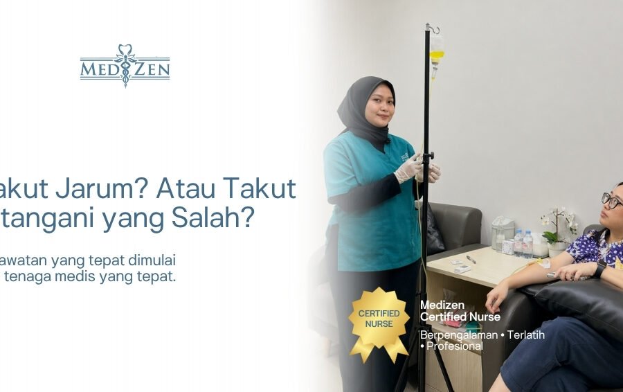 Perawat berpengalaman di Medizen Clinic memberikan layanan kesehatan premium