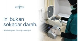  Proses pengecekan test darah MCU di Medizen Clinic dengan alat modern dan tenaga medis profesional