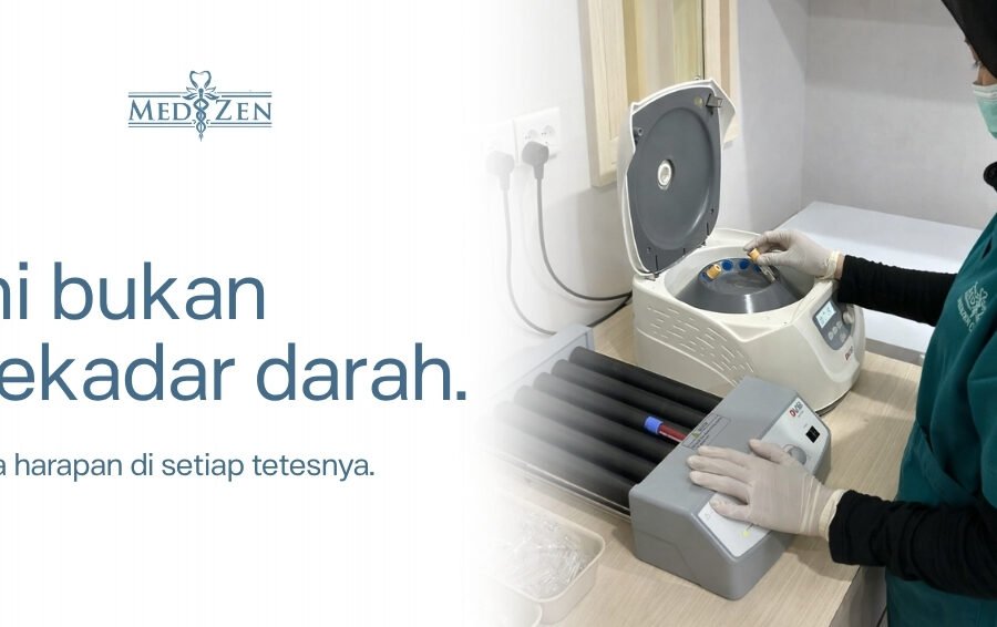 Proses pengecekan test darah MCU di Medizen Clinic dengan alat modern dan tenaga medis profesional